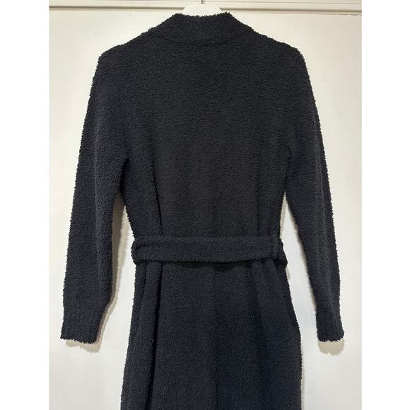UGG Lenny Black Bathrobe Size Small NWT Relaxed Fit Soft Cozy Self-Belt Pockets - Picture 12 of 16